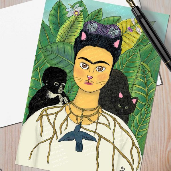 Postcard #009 Frida Kahlo By Kamijn