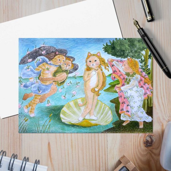 Postcard #008 The Birth of Venus By Kamijn